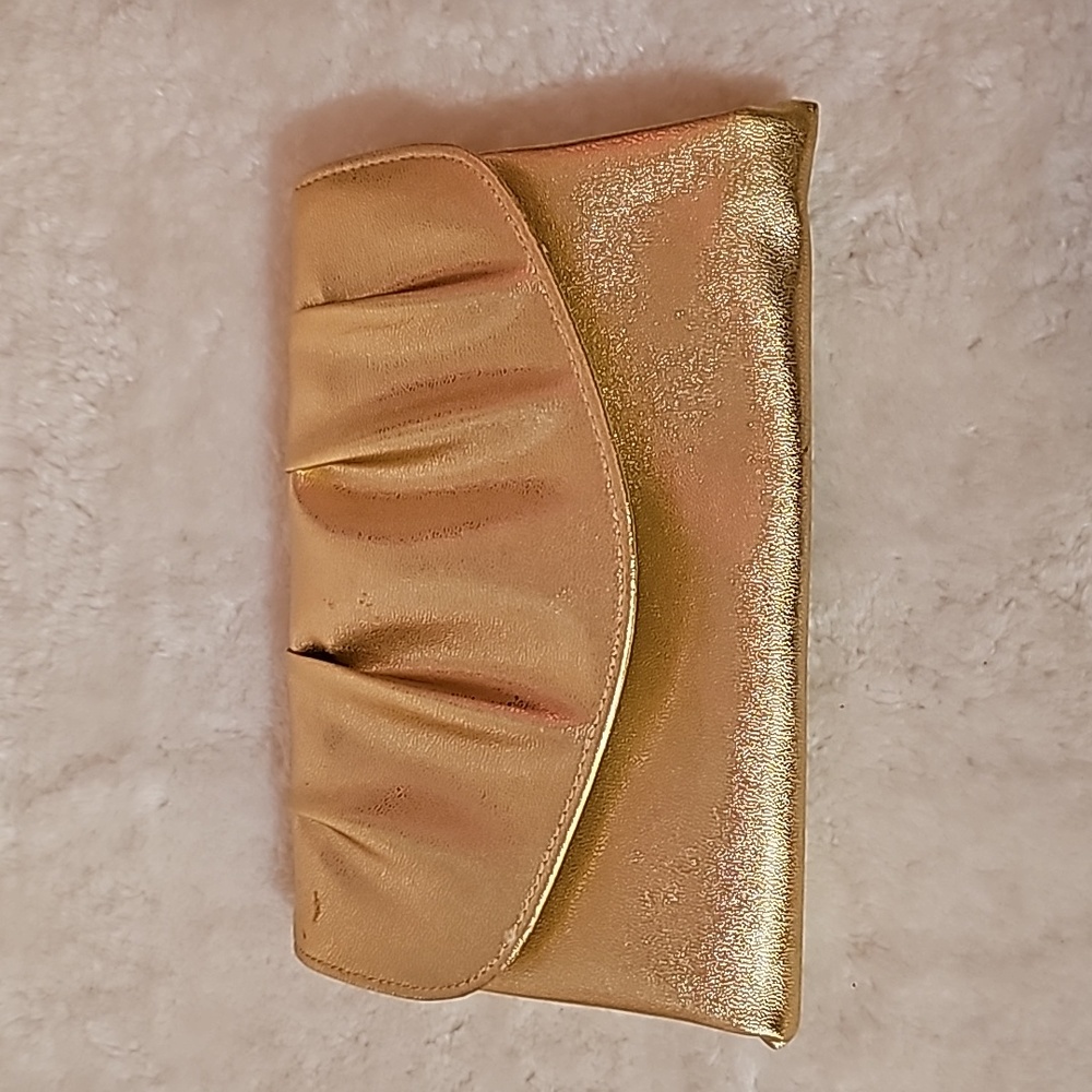 Vintage 1978 Avon Polished Gold Clutch